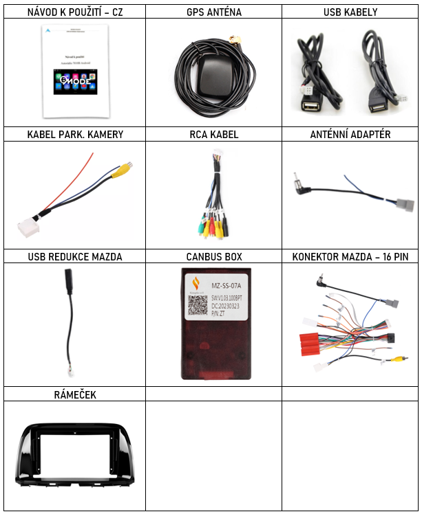 CZ příslušenstí pro autorádio Bmode Bev pro Mazda CX-5 s carplay a androidauto - evtech.cz_1